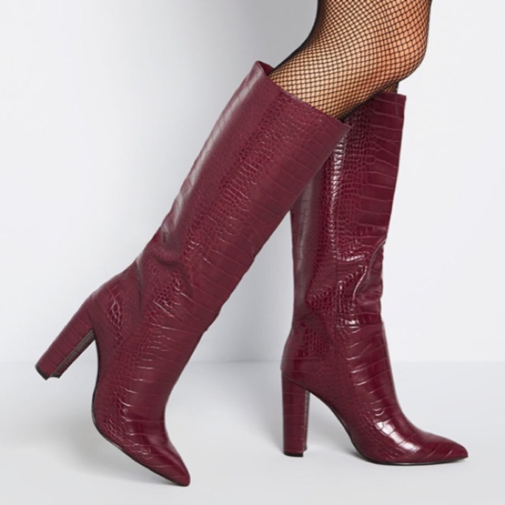 NWT Burgundy Steve Madden Boots